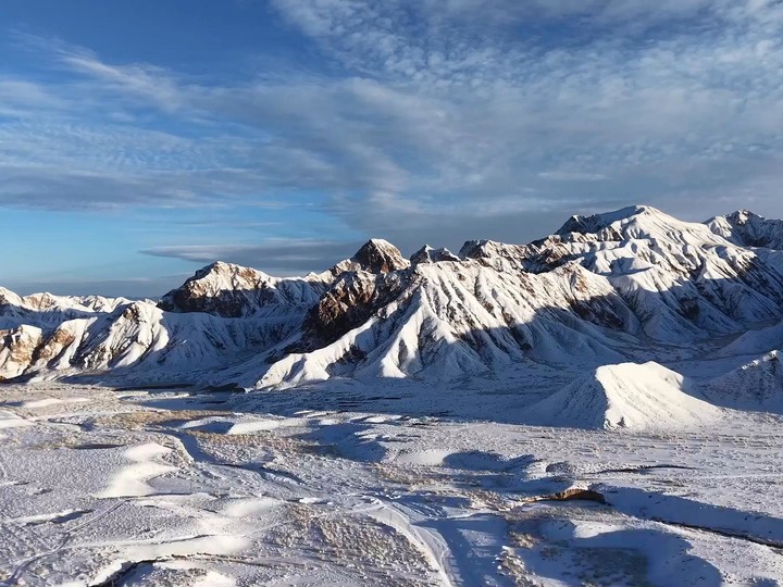 青海都兰:雪域冬韵 素白如画